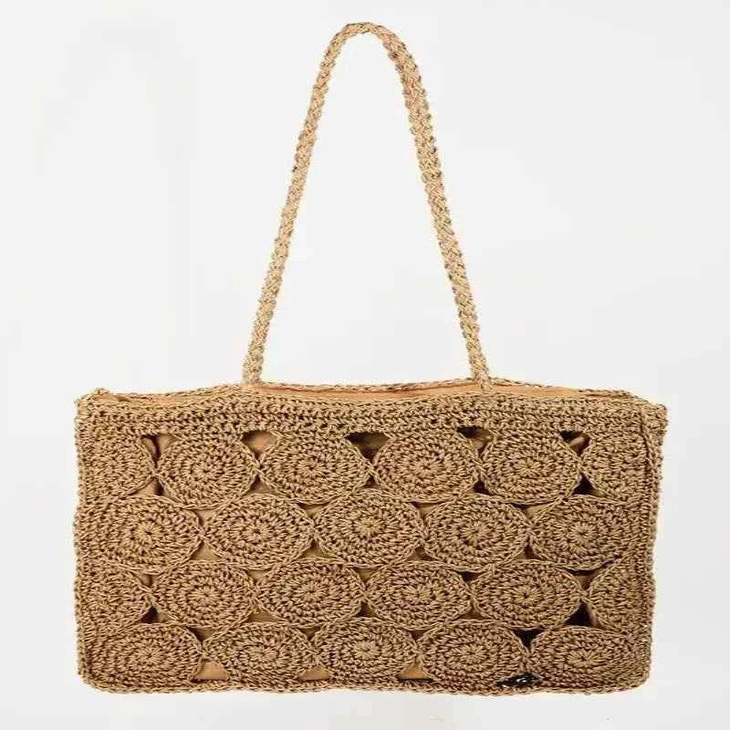 Minimalist Braided Square Tote Bag for Stylish Everyday Use High-Grade