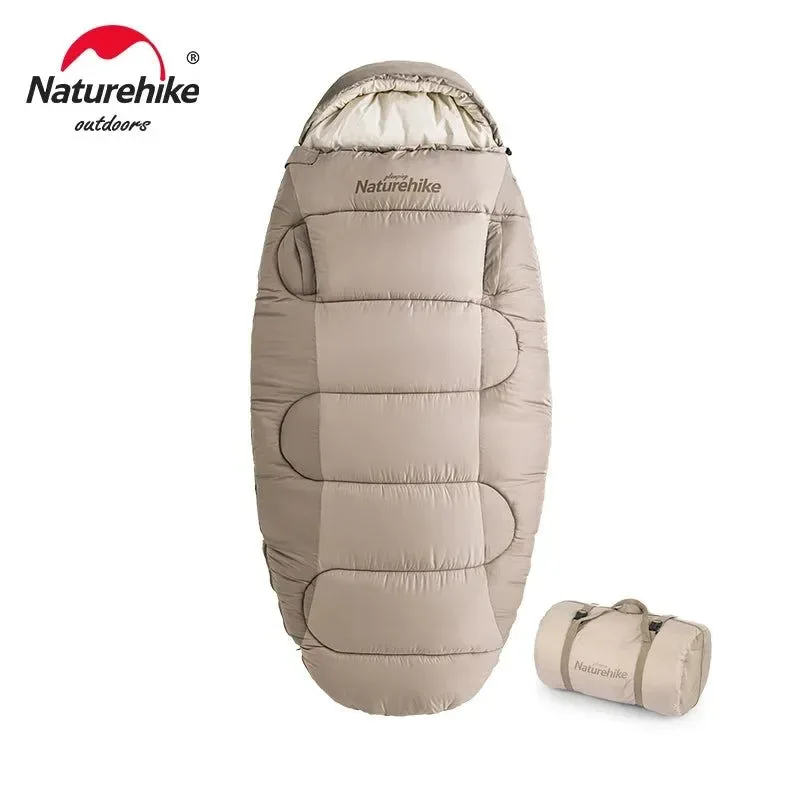 Green Naturehike PS300 Wearable Cotton Sleeping Bag – Winter Camping Bag 95×230cm Verified