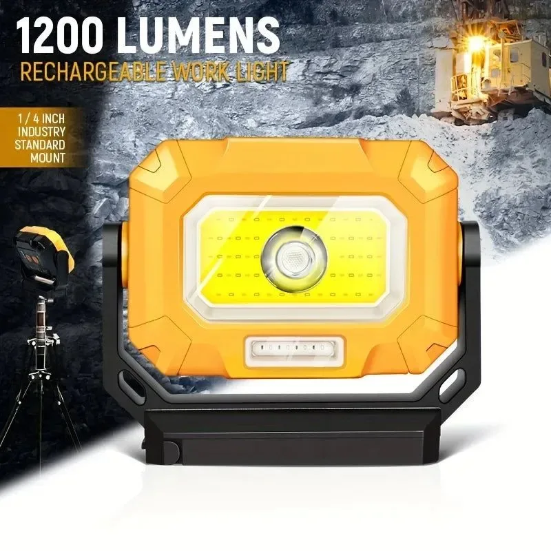 Smart LED Rechargeable Work Light – Magnetic Base Hanging Hook 360° Rotatable 7 Modes Exclusive