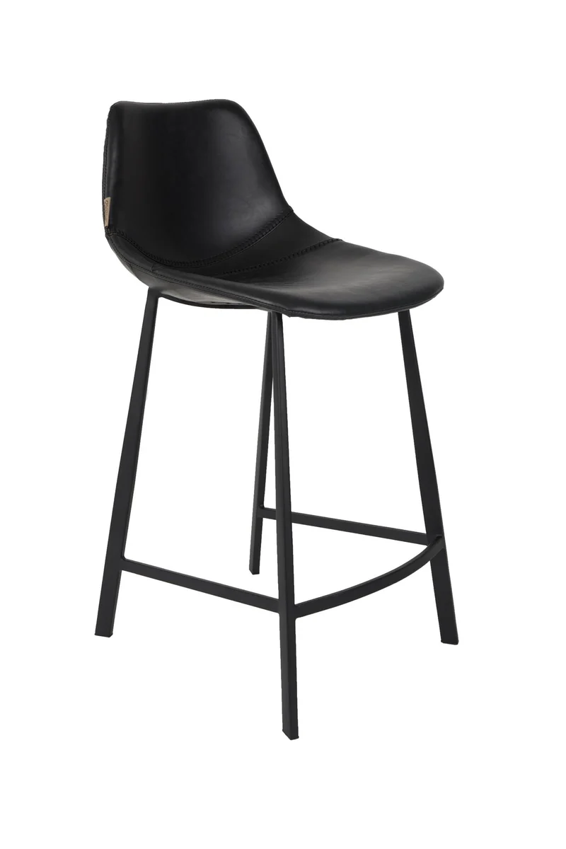Natural Counter Stool Franky- Black Outstanding