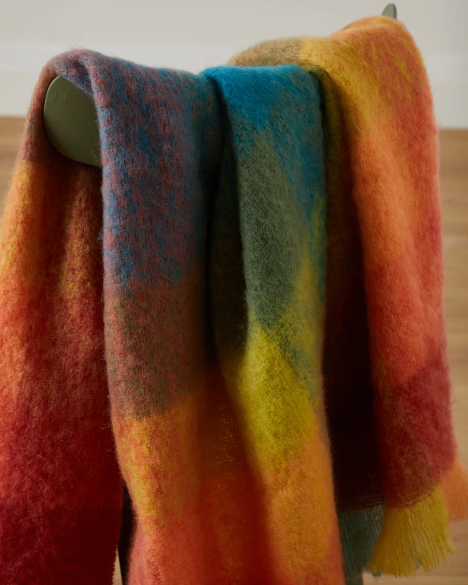 Casual Foxford Cottage Mohair Throw Traditional