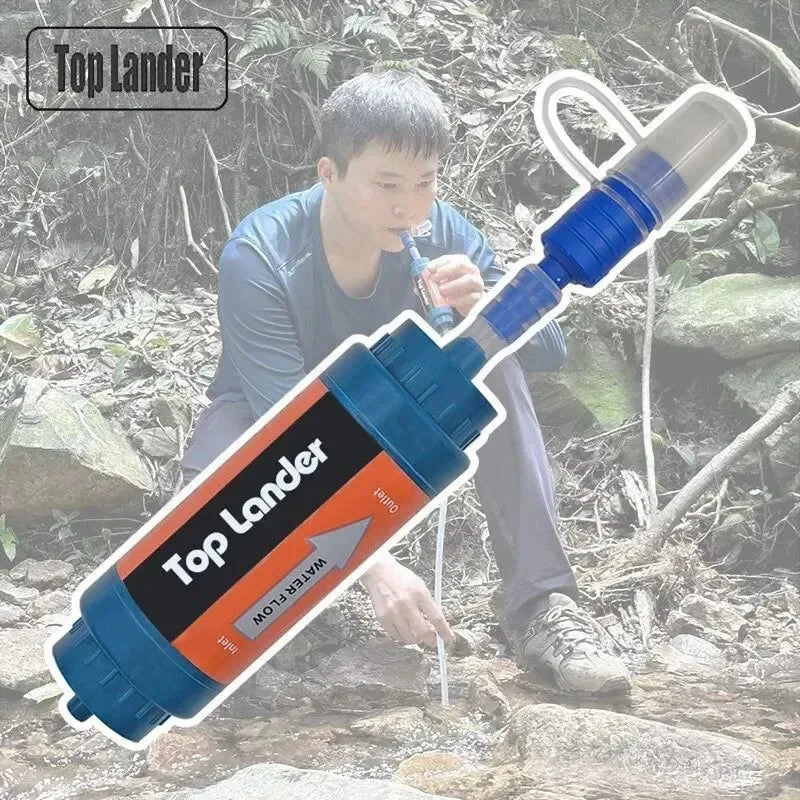 Specialty Portable Camping Water Filter Mini Straw Filter for Hiking Outdoor Survival and Emergency Purification Innovative