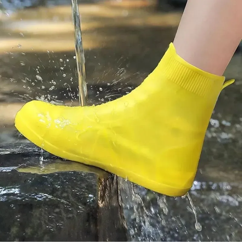 Comfortable 1 Pair Reusable Waterproof Shoe Covers – Non-Slip Silicone Rain Boots and Sneakers Protectors Modern