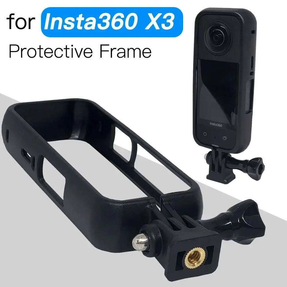 Traditional Protective Camera Housing Frame Case for Insta360 X3 – Anti-Fall Action Frame Camera Mount Accessories Insta360 X3 Protective Camera Housing Frame Case for Insta 360 X3 Anti Fall Action Frame Camera Mount Accessories Modern