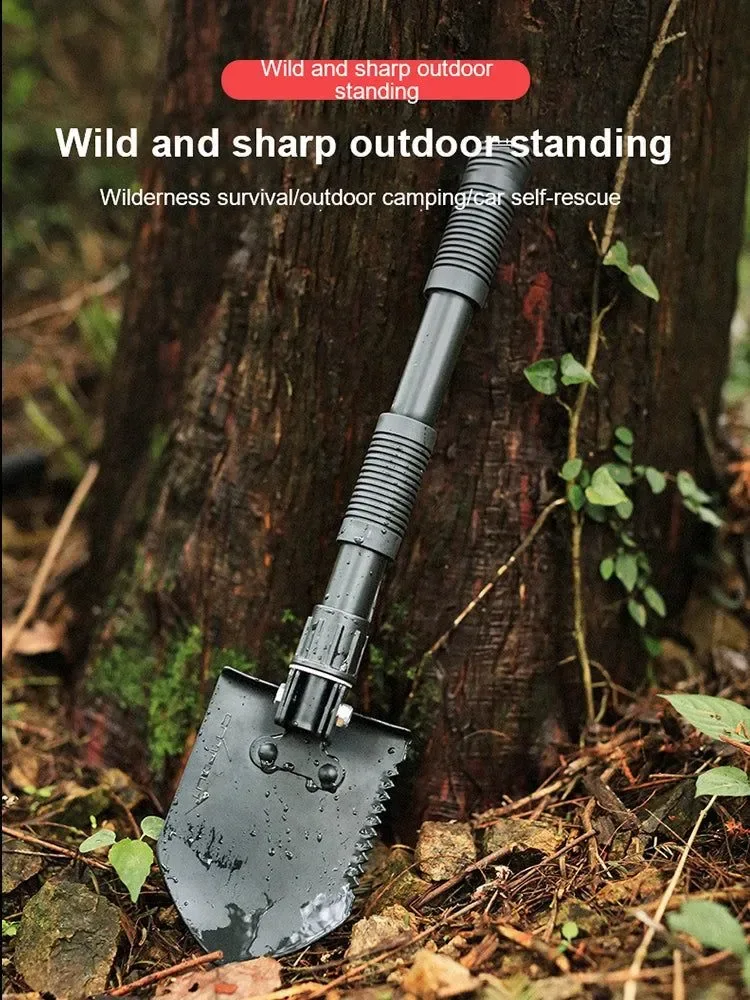 Pure Multifunctional Folding Tactical Shovel for Camping and Survival High-Grade