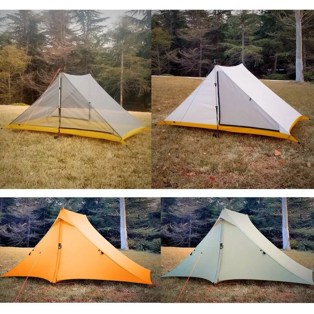 High-End Waterproof 2-Person Rodless Tent – Professional 20D Silnylon Ultralight 4-Season Camping Tent Flexible