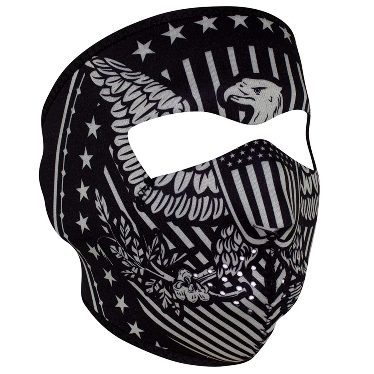 Convenient ZanHeadgear WNFM412 Neoprene Full Face Mask Vintage Eagle Design Dependable