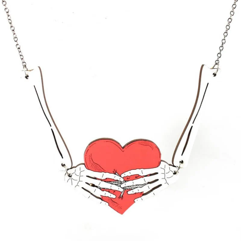 Proven Bone Heart Necklace Original Design