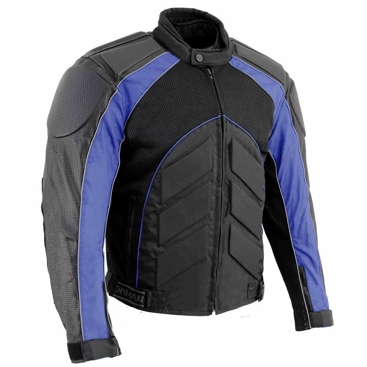 Reliable NexGen SH2153 Men’s Black and Grey CE Armored Motorcycle Textile and Leather Combo Jacket Certified