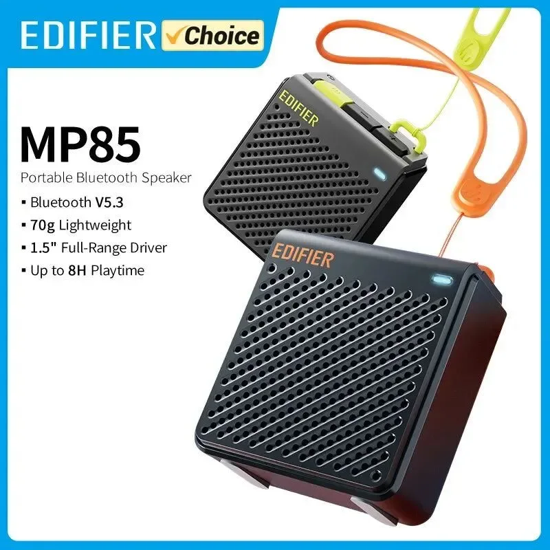 Healthy Edifier Portable Bluetooth Speaker – Lightweight 70g 8H Playback Waterproof Wireless Stereo for Camping and Walking User-Friendly