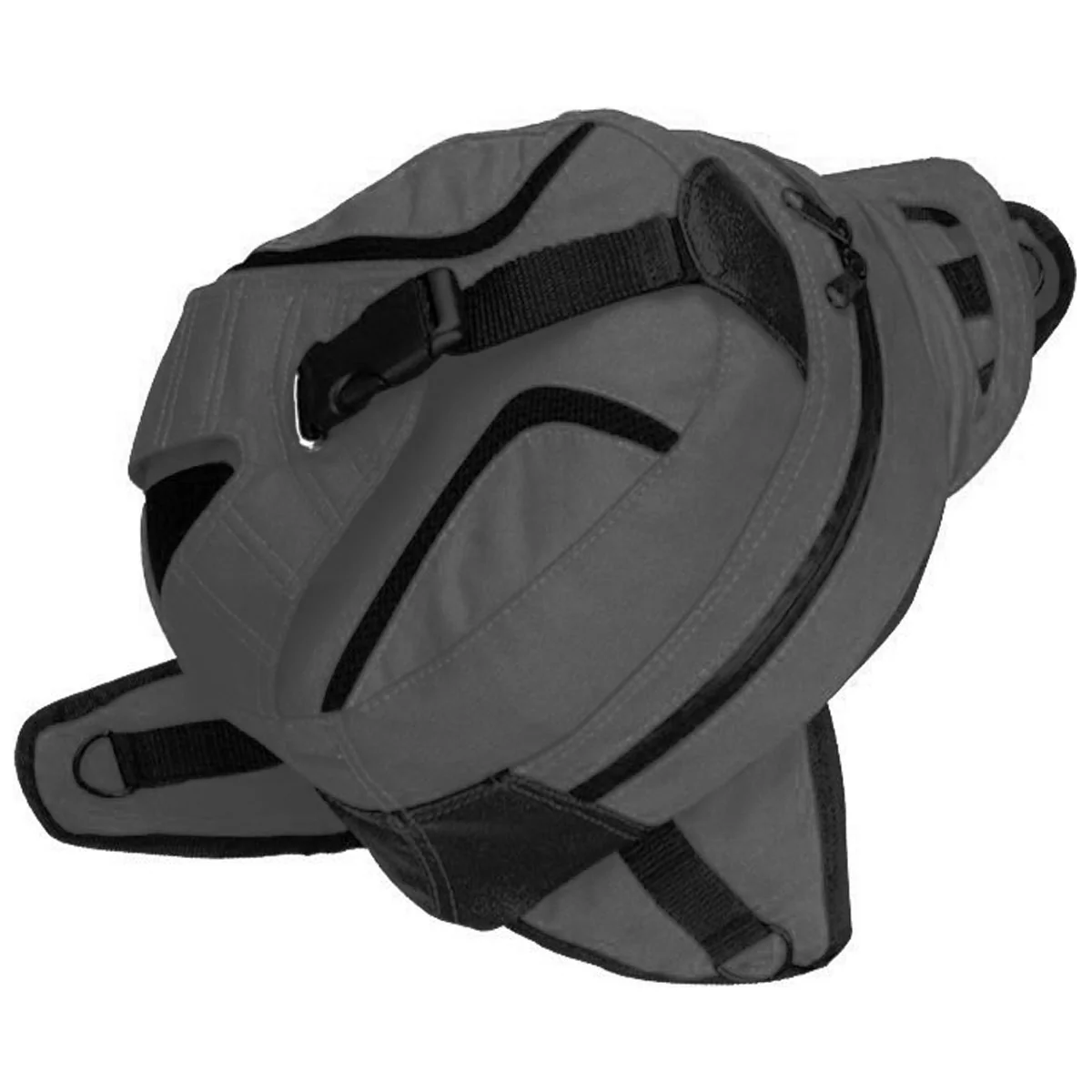 Innovative NexGen SH67604 Magnetic Grey Dual Tank Bag and Back Pack Relaxed