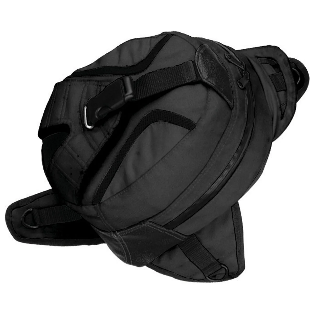 Certified NexGen SH67601 Magnetic Black Dual Tank Bag and Back Pack Original