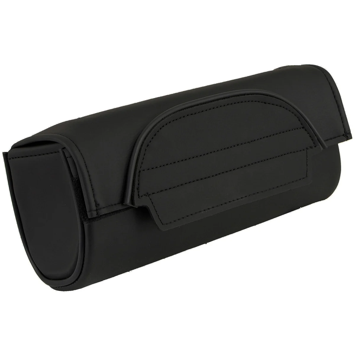 High-Quality Milwaukee Leather SH621 Black PVC Motorcycle Tool Bag with Self FastenerClosure Professional