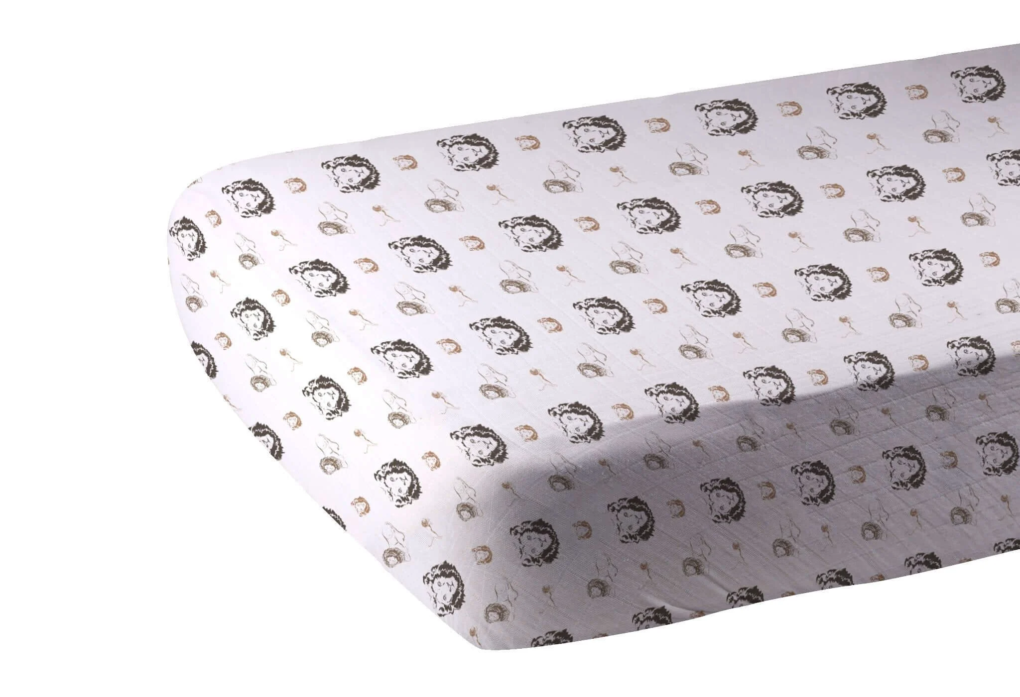 Casual Roar Lion Crib Sheet Eco-Friendly