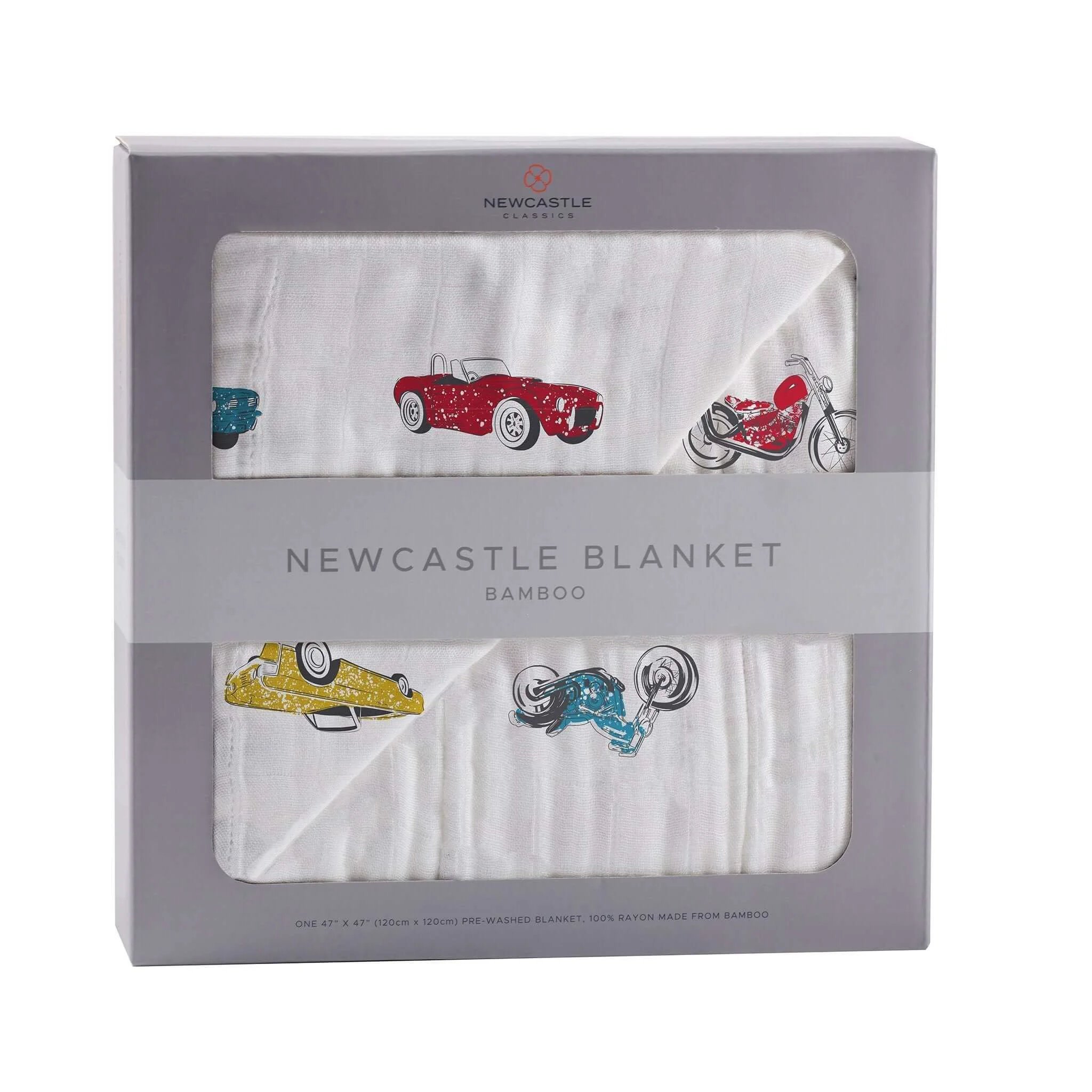 First-Class Vintage Cars Blanket Pure