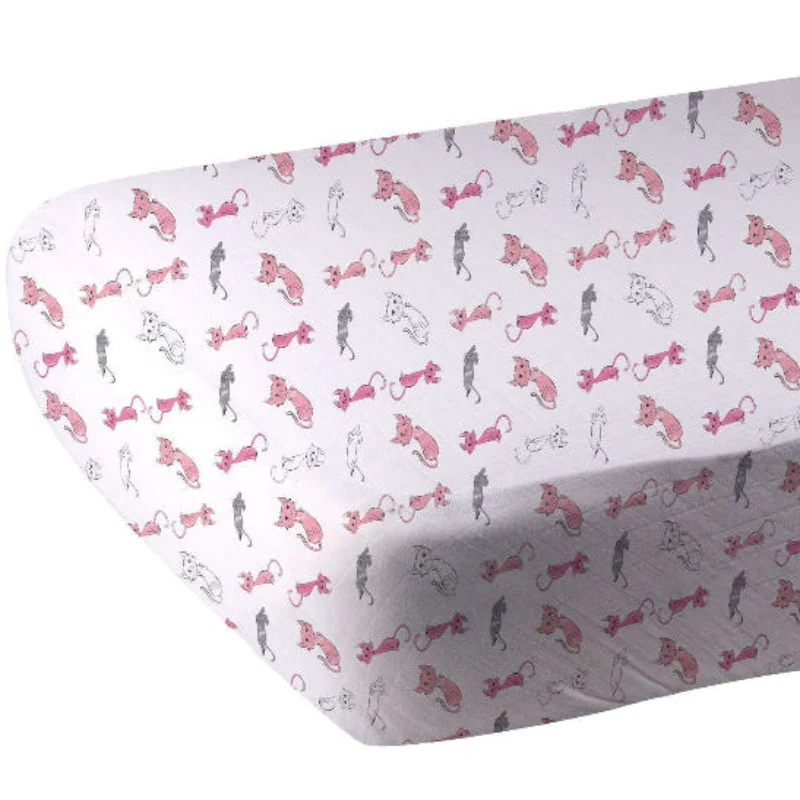 Verified Playful Kitty Crib Sheet Consistent