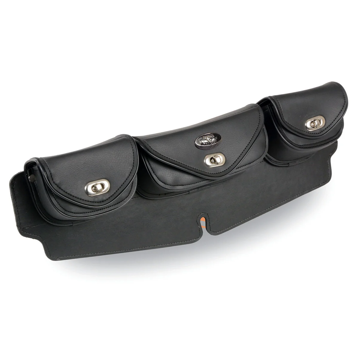 Original Design Milwaukee Leather SH67101 Large Triple Pocket Windshield Mount Bag Selected
