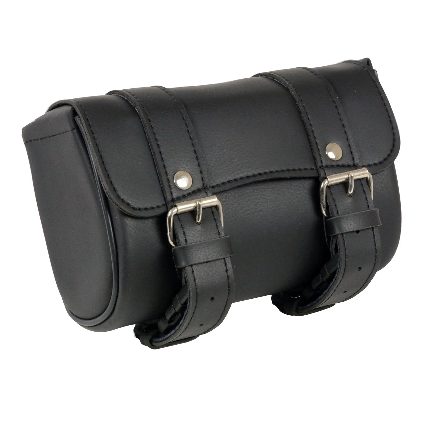 Pure Milwaukee Leather SH62401 Black PVC Medium Motorcycle Tool Bag Comfortable