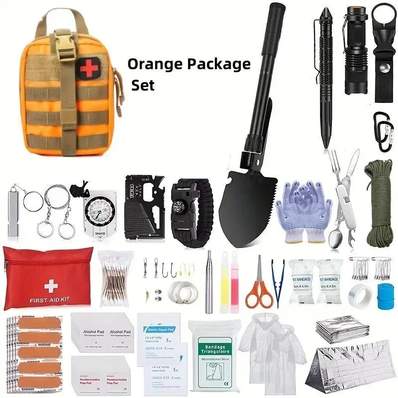 Enhanced Outdoor Survival Tool Set – Multifunctional Camping and Travel Equipment EDC Emergency Tactical Package Specialty