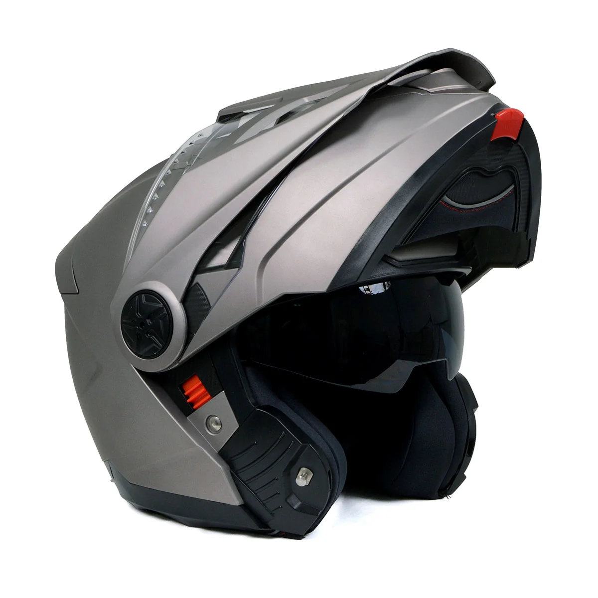 User-Friendly Milwaukee Helmets Silver Ominous Dual Sport Advanced Motorcycle Modular Helmet Biker DOT MPH9822DOT Minimalist