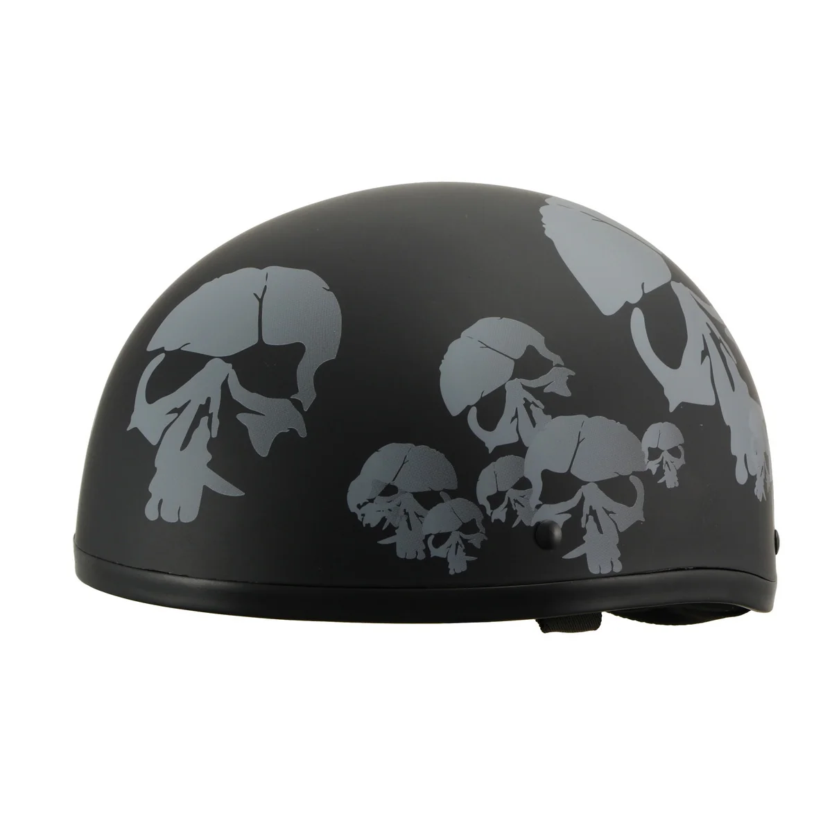 High-Quality Milwaukee Helmets MPH9876N Novelty Punished Skulls Matte Black Half Helmet High-End