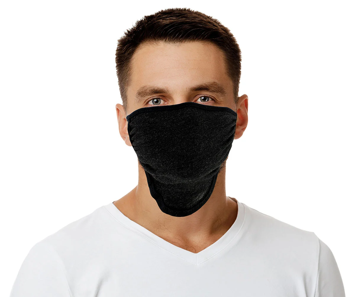 Sophisticated Milwaukee Leather MP7924FM Multi-Pack ‘Black and Grey’ USA Made 100 Cotton Protective Face Mask Fine