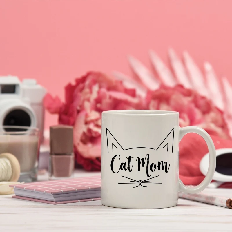 Convenient Cat Mom Mug Premium