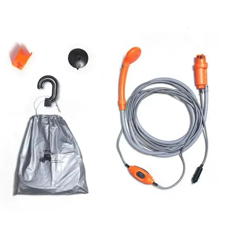 Traditional 12V Wireless Portable Car Washer and Camping Shower – Outdoor Shower with 12V Power for Car Cleaning Camping and Hiking High-Grade
