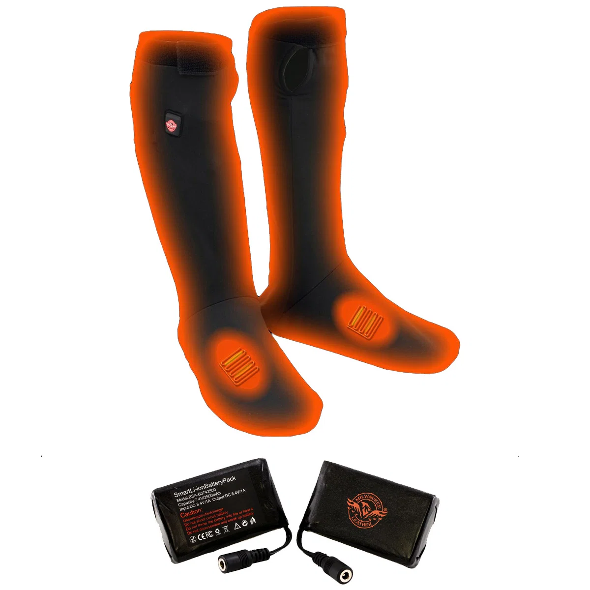 Secure Nexgen Heat MP7905 Men’s Heated Sock Liners Top and Bottom Foot Heat Rechargeable Power Included Stylish