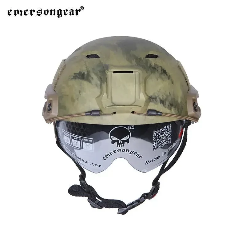 Smooth BJ Type FAST Helmet with Tactical Goggles – I for Airsoft Hunting and Outdoor Activities First-Class
