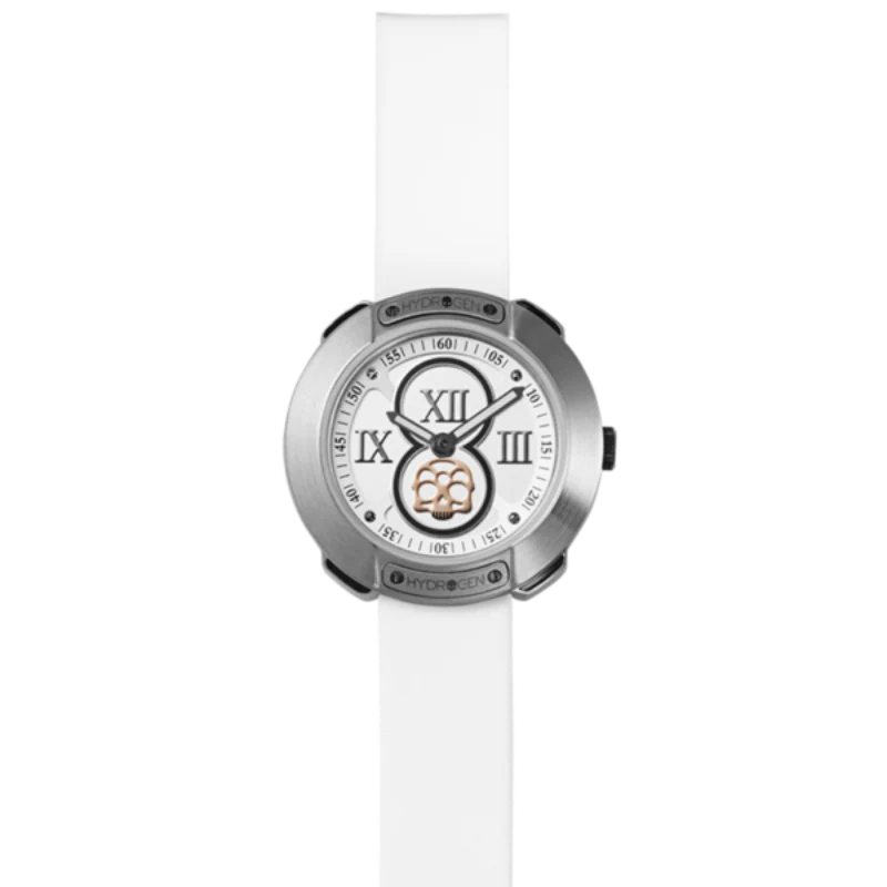 Relaxed Hydrogen Silver Roman Skull Watch Exceptional