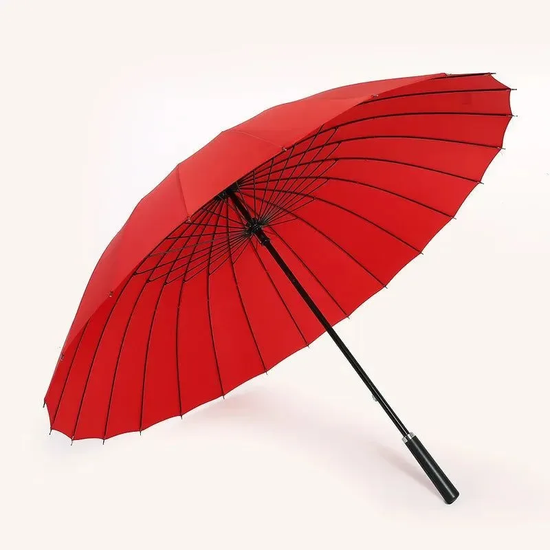 Superior 24-Bone XL Retro Golf Umbrella – Manual Long Handle Anti-Storm UV Protection 10 Colors Dependable
