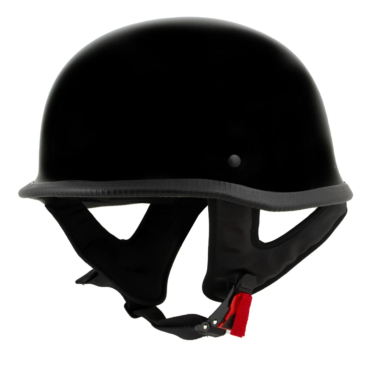 Quality Milwaukee Helmets MPH9741DOT Motorrad DOT German Style Gloss Black Half Face Motorcycle Helmet Biker Trusted