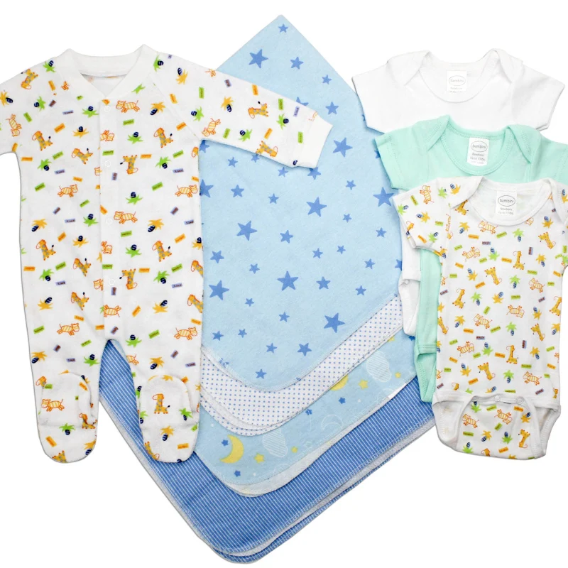 Efficient Baby Onesie Set with Footies Blankets Fine