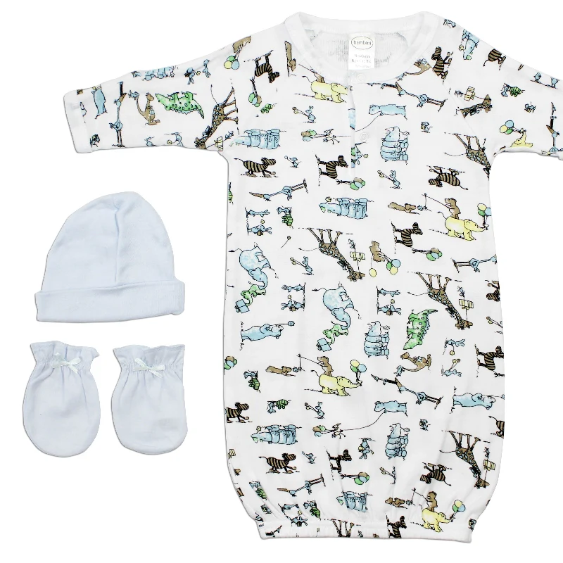 Artisan Cozy and Cute Baby Animal Print Sleepsuit Set for Your Little One Stylish