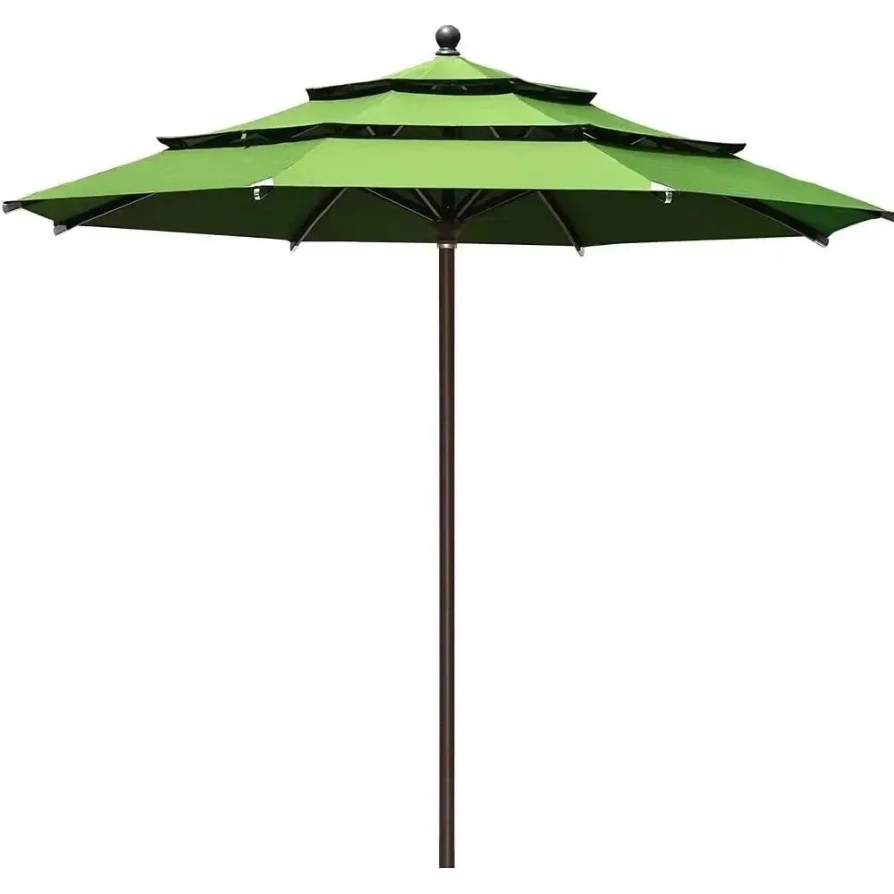 Pure Macaw Green Beach Umbrella – Outdoor Garden Parasol for Terrace Patio Pool 5 Colors Smart