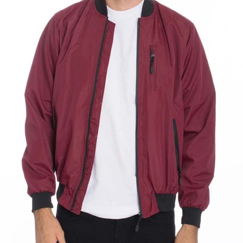 Responsible Your Style Maroon Bomber Jacket for Men – Chic and Versatile Outerwear Proven