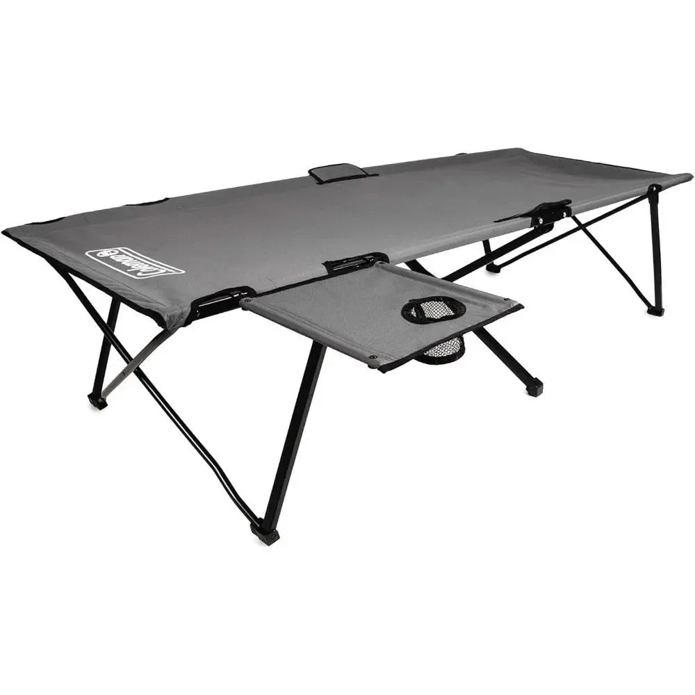 Premium Pack-Away Camping Cot with Removable Side Table – Extra Wide Fits Adults up to 6’6 or 300 lbs About this item Excellent