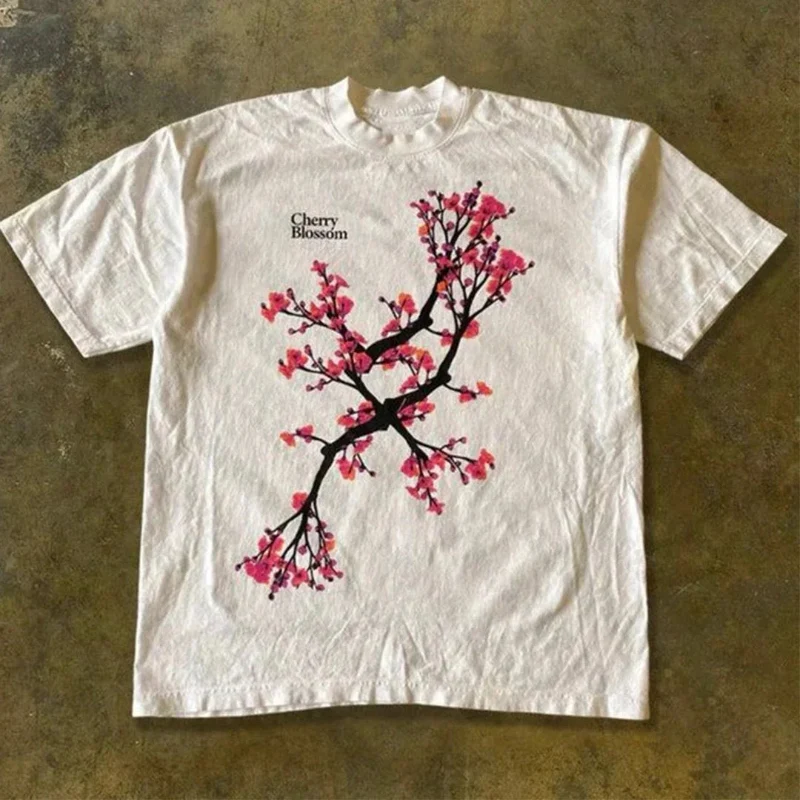 Prestigious Flat-Six Car Graphic Tee Cherry Blossom Shirt Contemporary
