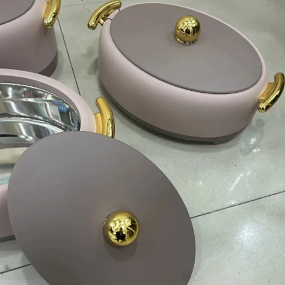Refined 3-Piece Insulated Food Warmer Set 2L 2.5L 3L — Stainless Steel Lunch Box for Family Gatherings Parties Ramadan Events Proven
