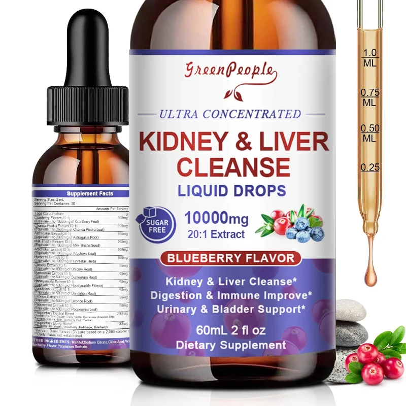 Casual GreenPeople Kidney and Liver Cleanse Drops – 60mL for Detox Support