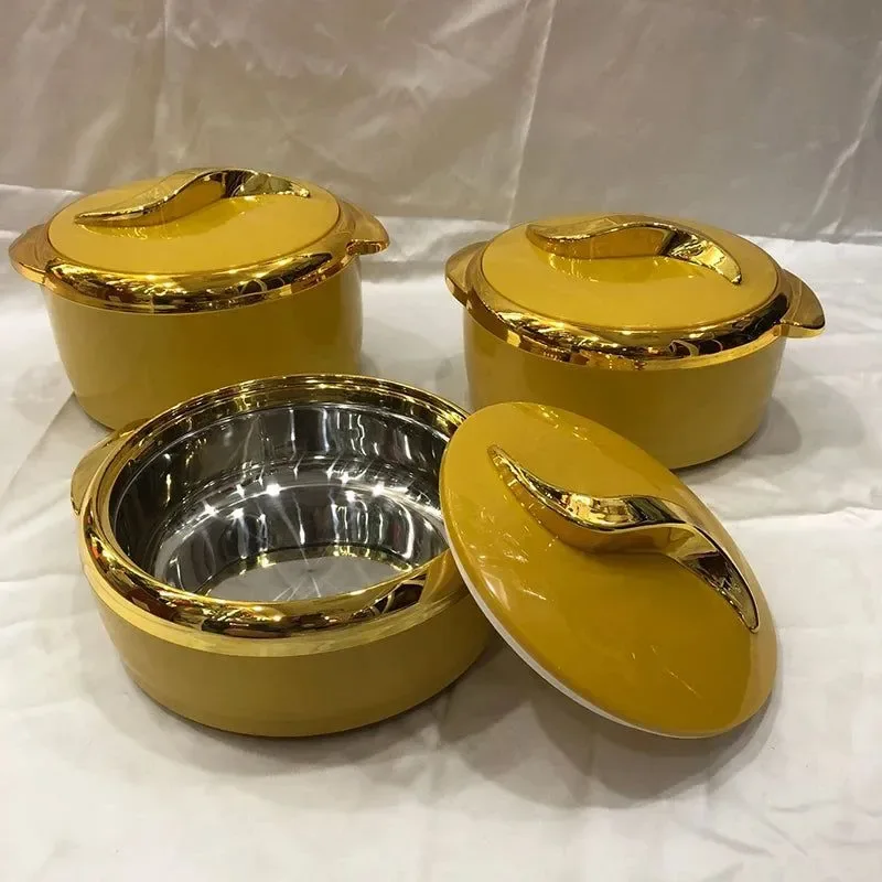 Selected 3-Piece Insulated Food Warmer Set – Thermal Lunch Box for Family Gatherings Events 1.5L 2L 2.5L Top-Quality