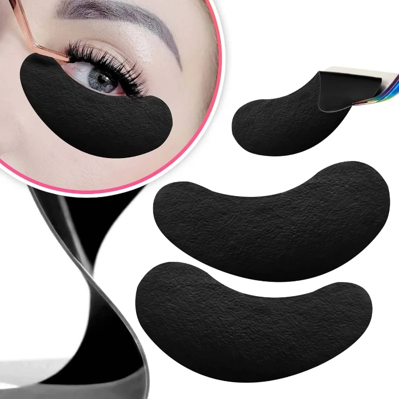 Original Under Eye Lash Pads for Effortless Eyelash Application – Black Eyelash Extension Patches High-Grade
