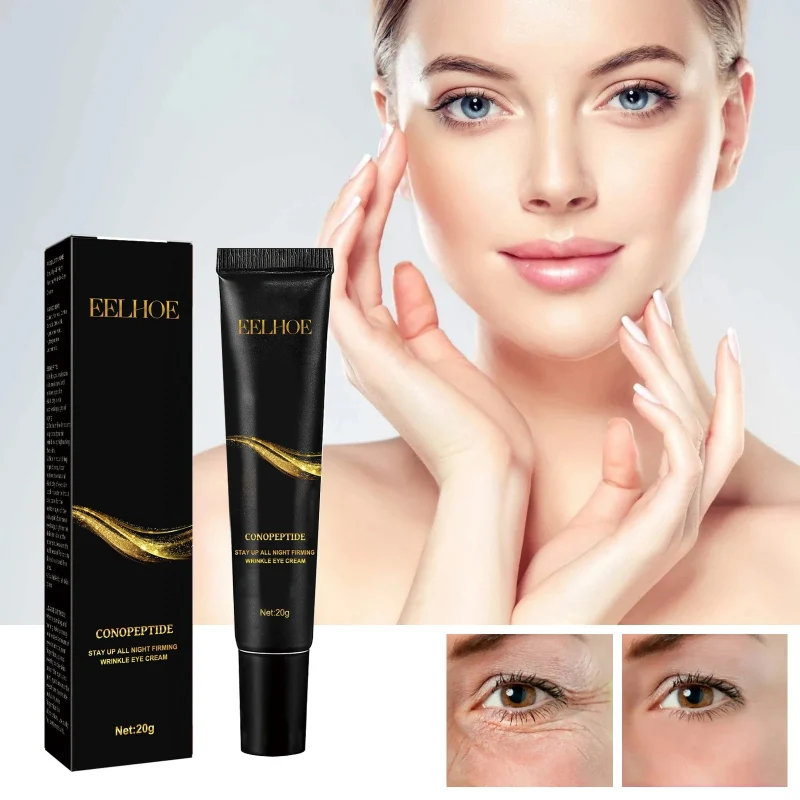 Detailed EELHOE Eye Cream – Conopeptide Stay Up All Night Firming Wrinkle Eye Cream 20g for Revitalized Eyes Efficient