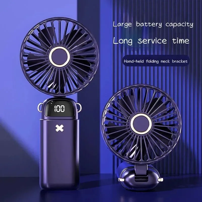 Original Design Aromatherapy Handheld Mini Fan – Foldable Portable USB Rechargeable Easy-to-Use