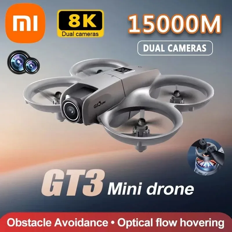 Practical GT3 8K 5G GPS Drone – Dual HD Camera 50X Zoom 45-Min Flight Omnidirectional Obstacle Avoidance Luxury