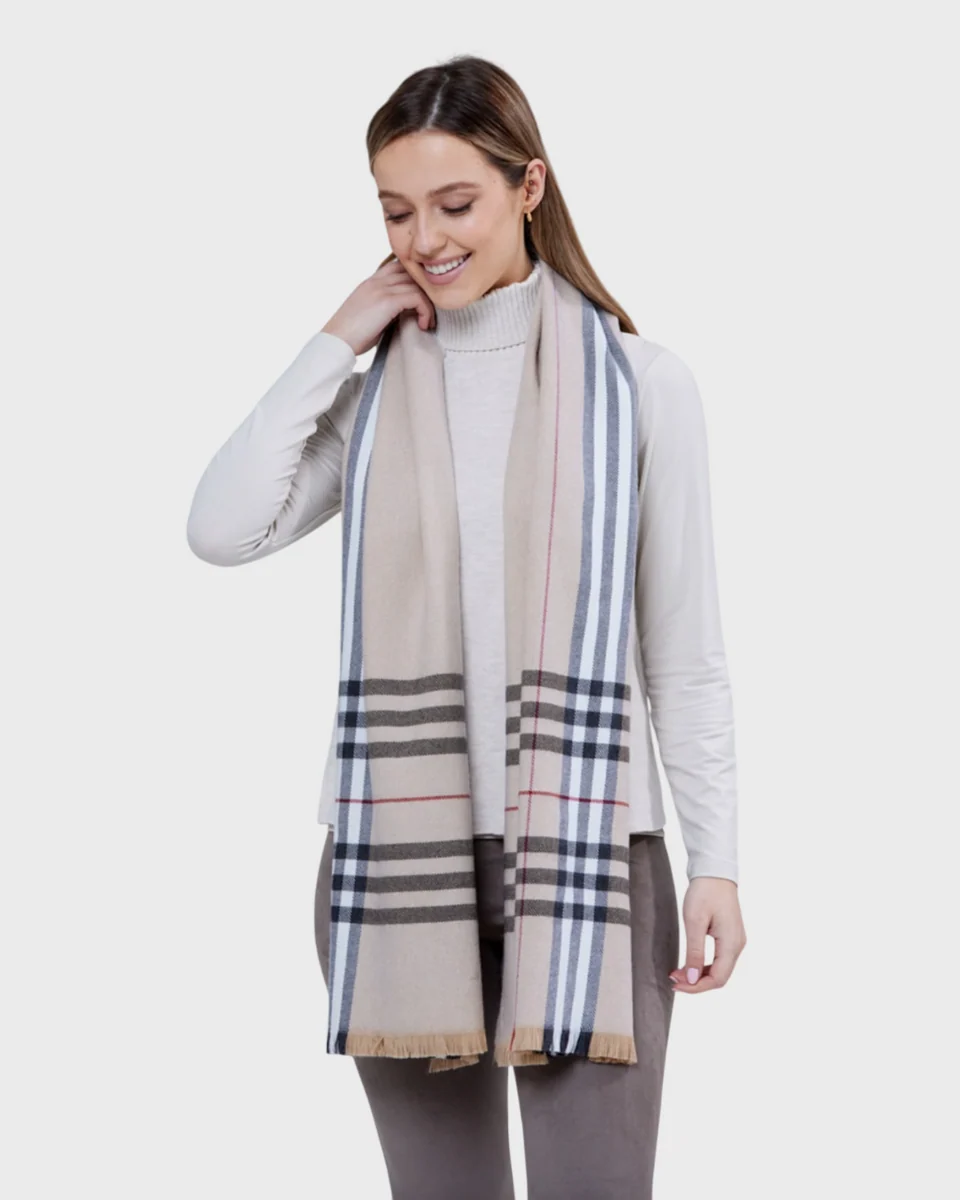 User-Friendly Foxford Classic Camel Extra-Fine Merino Wool Scarf Superior