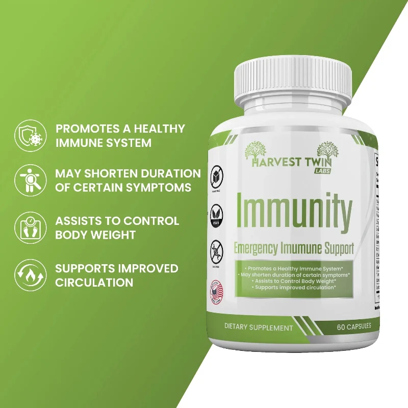Breathable Harvest Twin Labs Immunity Emergency Immune Support Dietary Supplement – 60 Capsules Premium Material