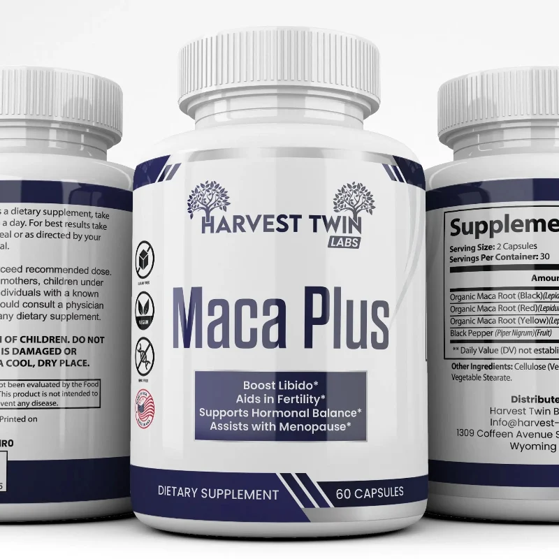 Crafted Harvest Twin Labs Maca Plus Dietary Supplement – 60 Capsules Functional