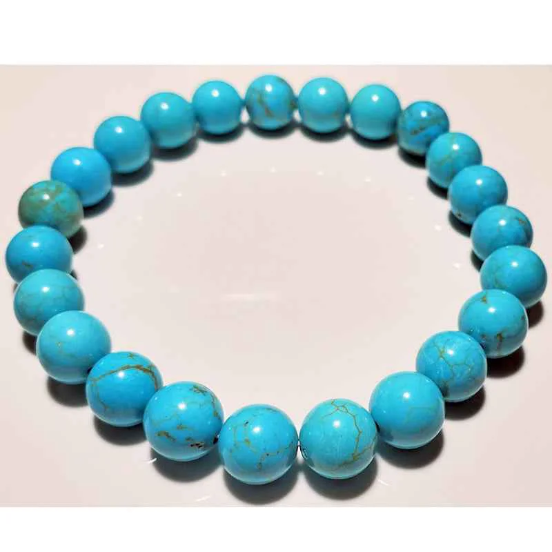World-Class Blue Howlite Bead Braceletm Casual